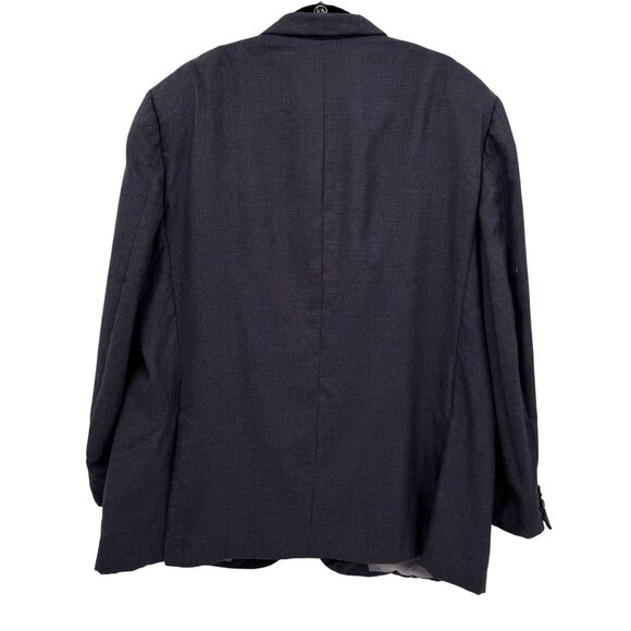 Brioni Mens Senato Blazer Jacket Blue 3 Button Notch Lapel‎ Houndstooth Check - Picture 8 of 8
